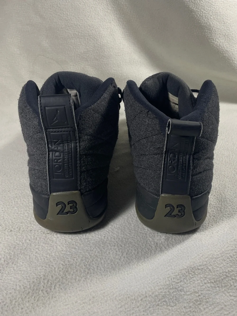 Nike Air Jordan 12 Retro Wool Dark Grey Mens Size 10 852627-003